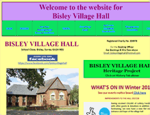 Tablet Screenshot of bisleyvillagehall.org